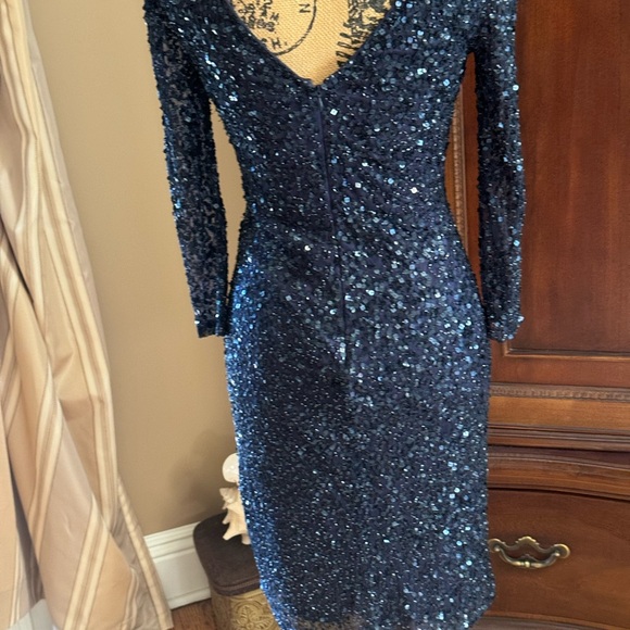 js collection beaded dress Scoop Long Sleeves Ruffled Sheath Beaded Sheath Knee-Length Mother of –  Loveiss